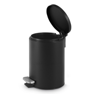 LIXEIRA MATTE 5L PRETO POWERMAID