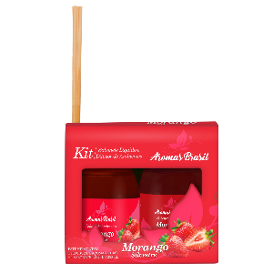 KIT DIFUSOR E SABONETE MORANGO SILVESTRE AMAZONIA