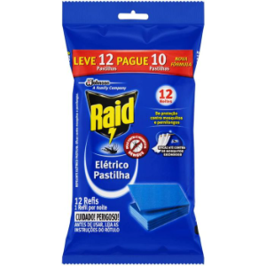 Repelente Elétrico Pastilha Raid